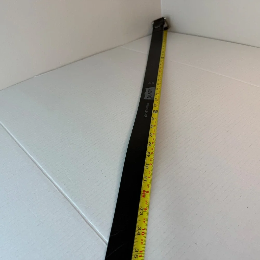 Levi's Black Leather Western Urban Cowboy Belt Men's 40